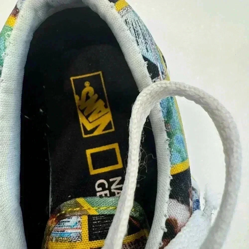 Vans National Geographic kids unisex lace up sneakers size 12
